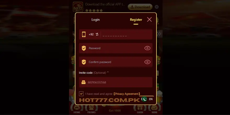 hot77 register